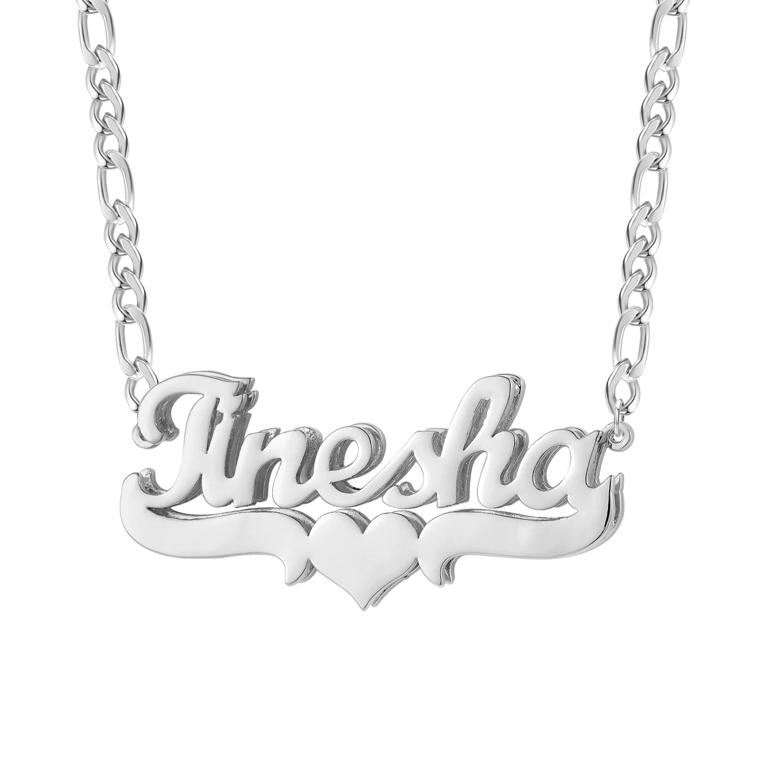 Personalized Double Name Necklace in Stainless Steel – Customizable Hip Hop Style Jewelry for Women in Gold, Silver, Rose Gold 6