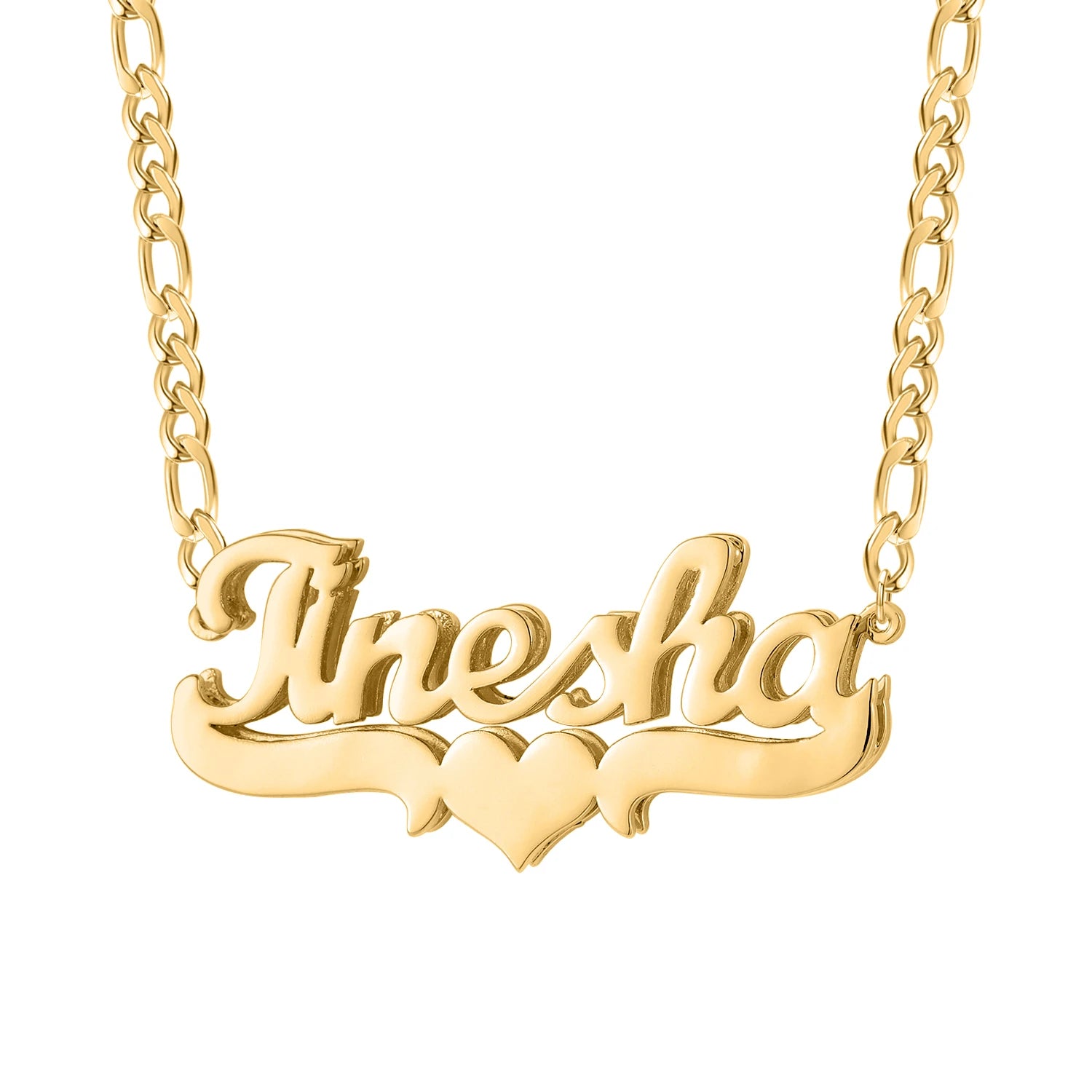 Personalized Double Name Necklace in Stainless Steel – Customizable Hip Hop Style Jewelry for Women in Gold, Silver, Rose Gold 8